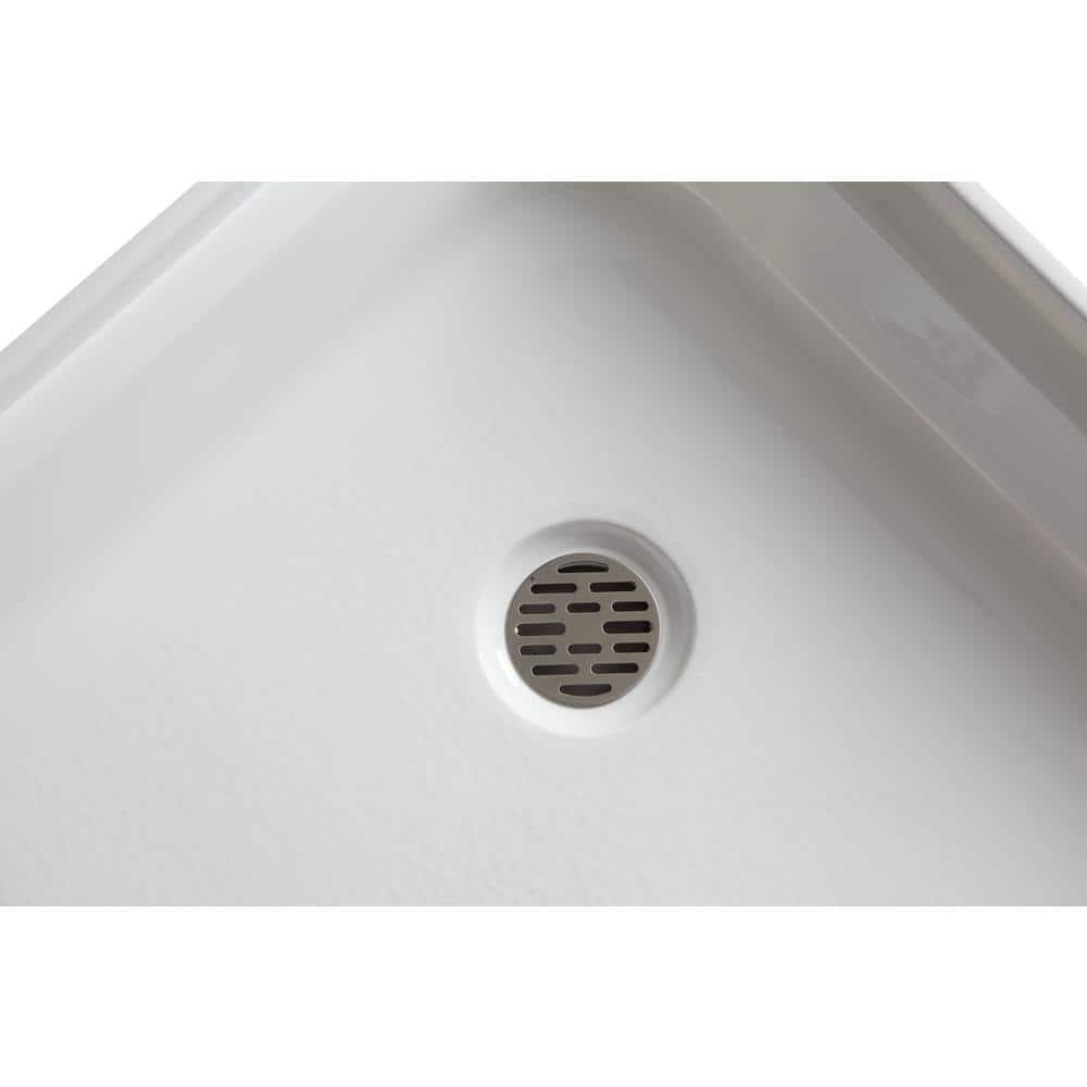 Randi 36'' White Acrylic Neo-Angle Shower Base