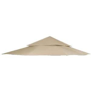 RipLock 350 Beige Replacement Canopy Top Cover for 12 ft. x 12 ft. Harbor Gazebo