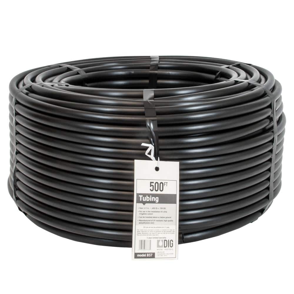Water Pipe Garden Irrigation Sprinkler System x 500 ft Poly Drip Tubing 1/2 in 