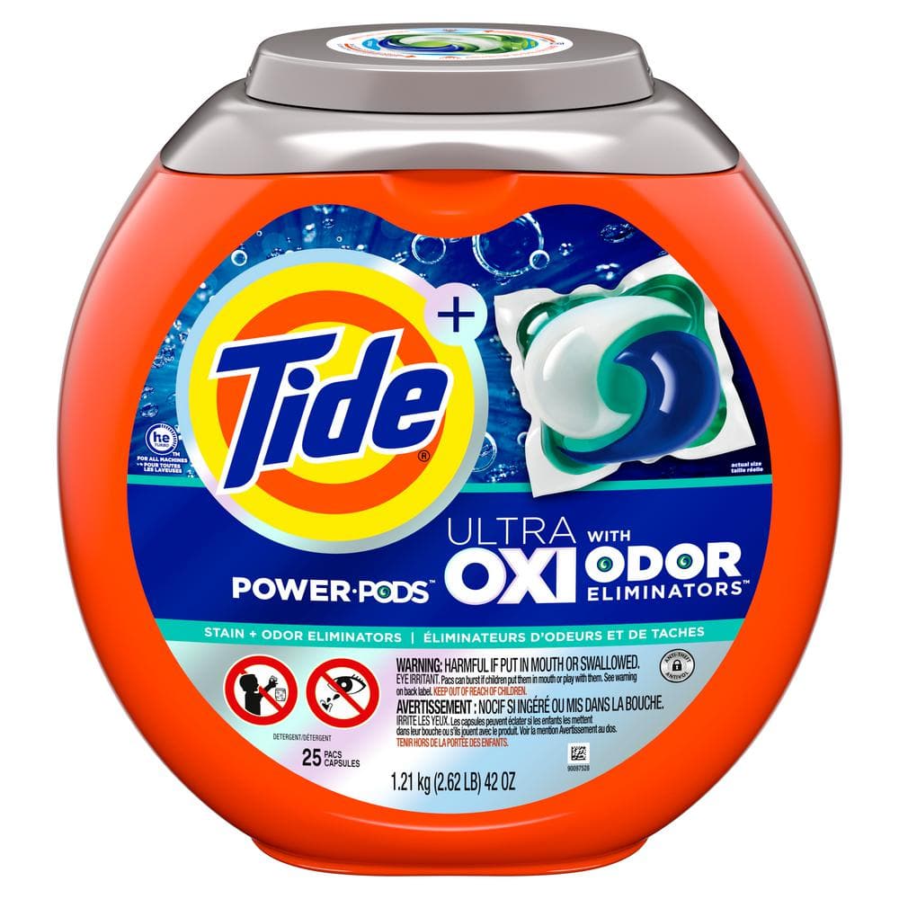Tide Ultra Oxi Power Pods with Odor Eliminators for White Fabrics