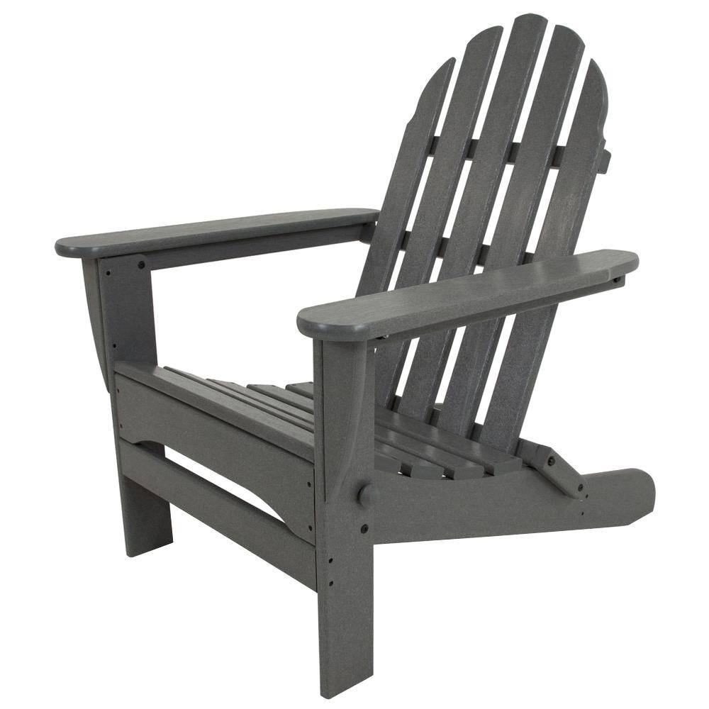 polywood slate grey adirondack chairs