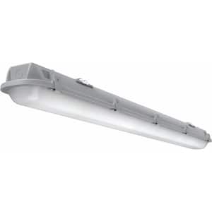 Contractor Select CSVT 8 ft. 128-Watt Equivalent Gray Integrated LED Strip Light Fixture Selectable Color Temperature