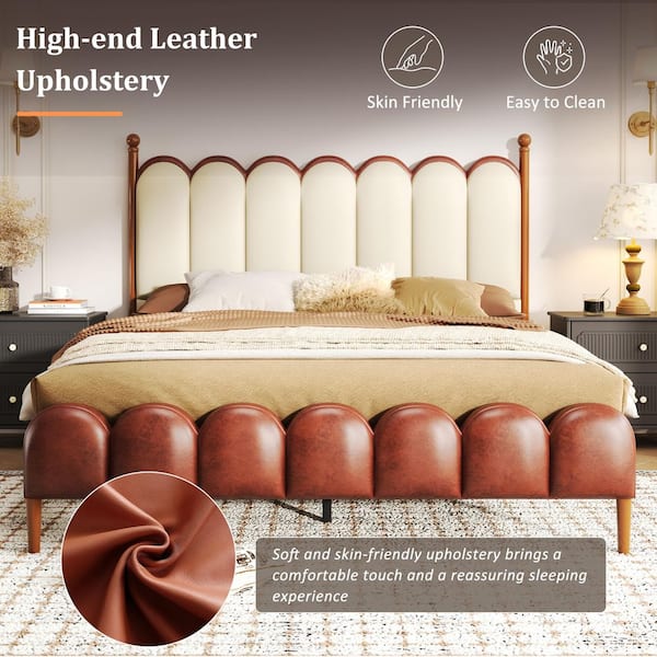 クイーンズヘナ ブラウン＆レッド Reviews for CHRISTOPHER KNIGHT HOME Cascade Brown Plus Beige PU