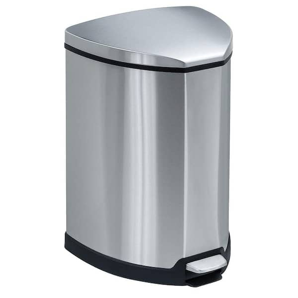 Safco 4 Gal. Stainless Steel Step-On Trash Can