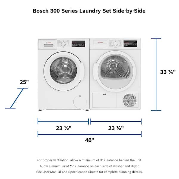 WGA12400UC by Bosch - 300 Series Compact Washer 1400 rpm