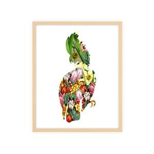 Flora and Fauna 18 Framed Giclee Animal Art Print 42 in. x 34 in.