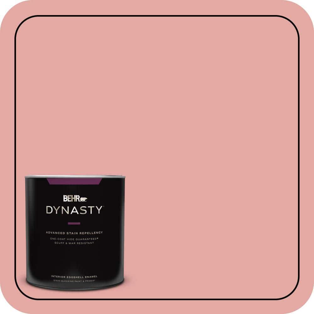 1 qt. #MQ4-03 Coral Fountain One-Coat Hide Eggshell Enamel Interior Stain-Blocking Paint & Primer product image for price tracking
