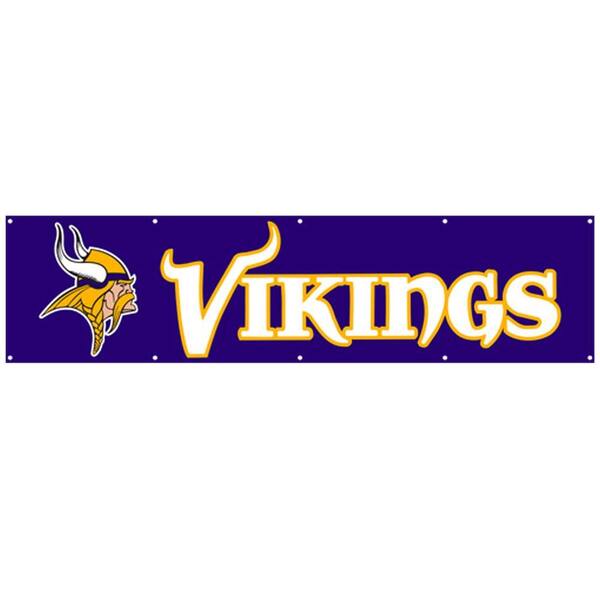 Party Animal 8 ft. x 2 ft. NFL License Vikings Team Banner-DISCONTINUED