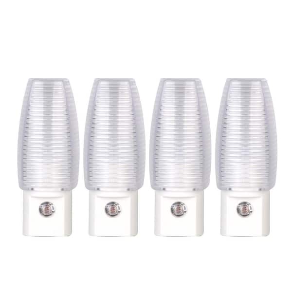 Unbranded White Automatic Dusk to Dawn LED Night Light (4-Pack)