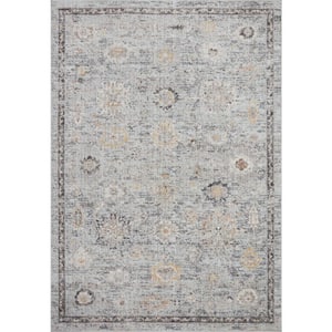 Monroe Sky/Gold 11 ft. 6 in. x 15 ft. Shabby Chic Area Rug