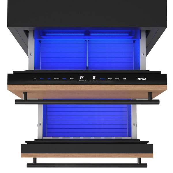 Zephyr Presrv 24 in. Dual Zone Panel Ready Refrigerator