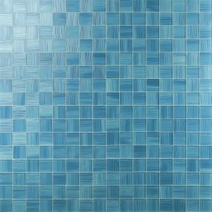 Exuma Aqua 11.81 in. x 11.81 in. Polished Glass Wall Mosaic Tile (0.97 sq. ft./Each)