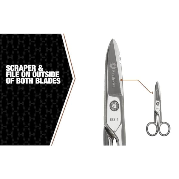 Jonard Tools 3.125-in Micro-serrated Metal Scissors in the