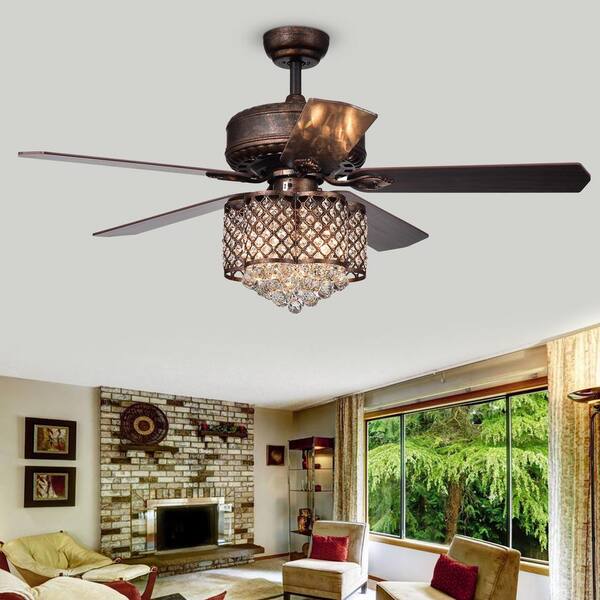 Warehouse of Tiffany Pshita 52 in. Indoor Bronze Finish