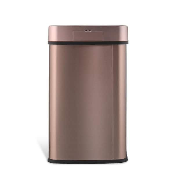 NINESTARS 3 Gal. Gold Stainless Steel Rectangular Shape Motion