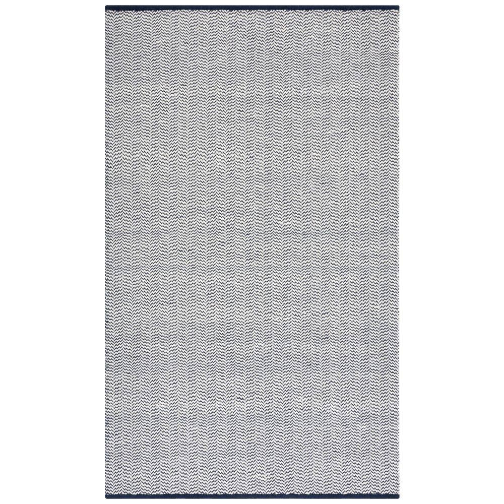 Vermont 5 ft. x 8 ft. Navy/Ivory Chevron Striped Area Rug price history on PriceWatchPro