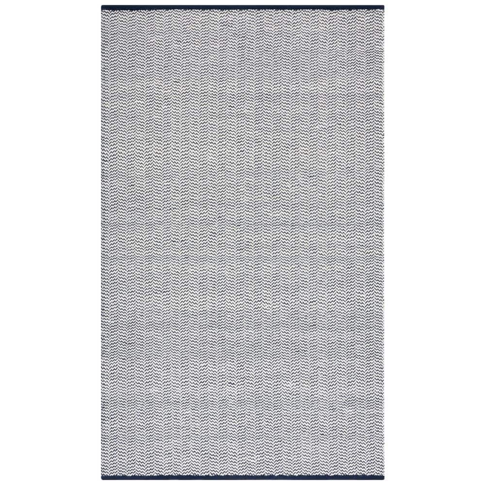 Vermont 6 ft. x 9 ft. Navy/Ivory Chevron Striped Area Rug price history on PriceWatchPro