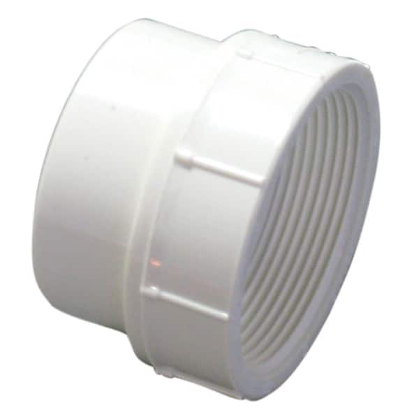 6 in. PVC DWV Spigot x FIP Coupling Adapter Fitting