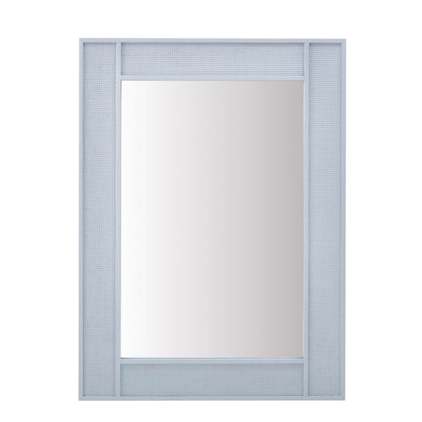 Solene 28.0 in. W x 38.0 in. H  Framed Wall Bathroom Vanity Mirror in Serenity Blue