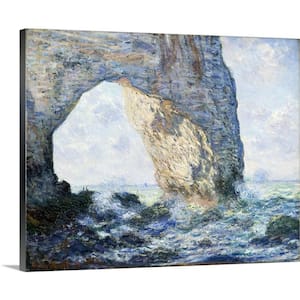 "The Manneporte (Etretat)" by Claude Monet Canvas Wall Art