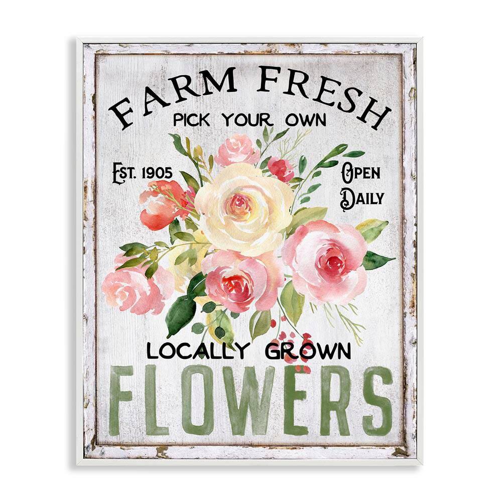 Pick Your Own Flowers by Creatif Belle White Framed Nature Giclee Art Print 20 in. x 16 in. price history on PriceWatchPro