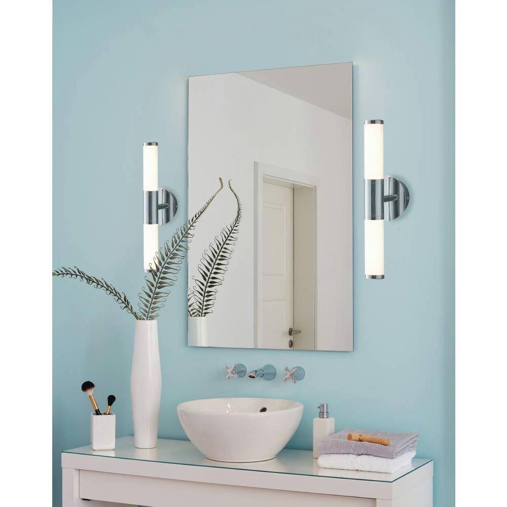 Palmera Chrome 20" LED Vanity Cylinder Wall Sconce