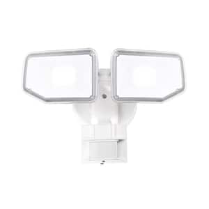 40-Watt 180-Degree White Motion Activated Outdoor Integrated LED Security Flood Light with PIR Dusk to Dawn Sensor