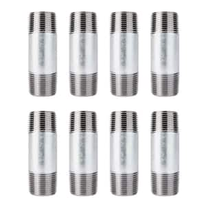 3/4 in. x 3 in. Galvanized Steel Nipple (8-Pack)