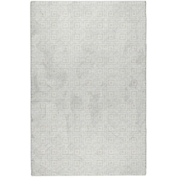 Dream Shag Premium Machine Washable Abstract ADS139 Linen 5 ft. x 7 ft. 6 in. Area Rug