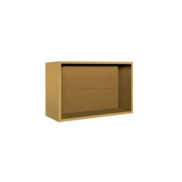 Salsbury Industries 3800 Series Surface Mounted Enclosure for Salsbury 3705 Double Column Unit in Gold