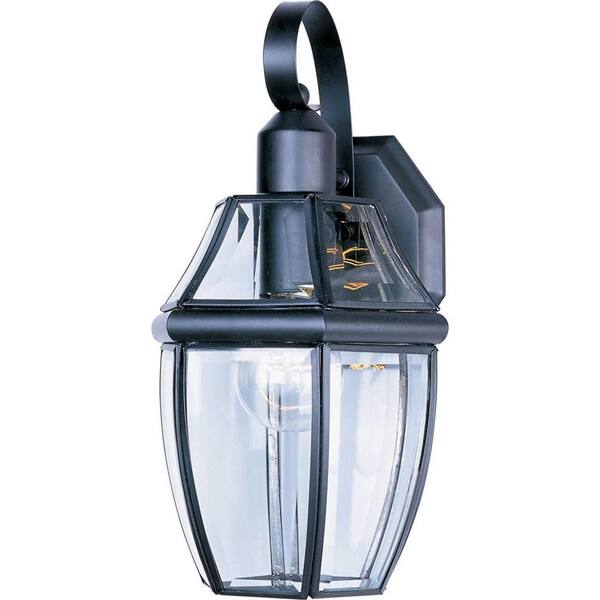 Maxim Lighting South Park 1-Light Black Outdoor Wall Lantern Sconce