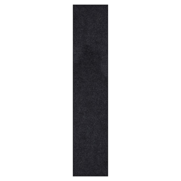 Sweet Home Stores Ribbed Waterproof Non-Slip Rubberback 3x5 Entryway Mat, 2 ft. 7 in. x 4 ft., Black, Polyester Garage Flooring