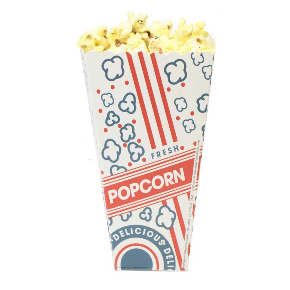 5 Porta popcorn strisce rosse - Wimipops