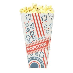 Small Red, White and Blue Popcorn Scoop Box (0.75 oz.) 25 Count