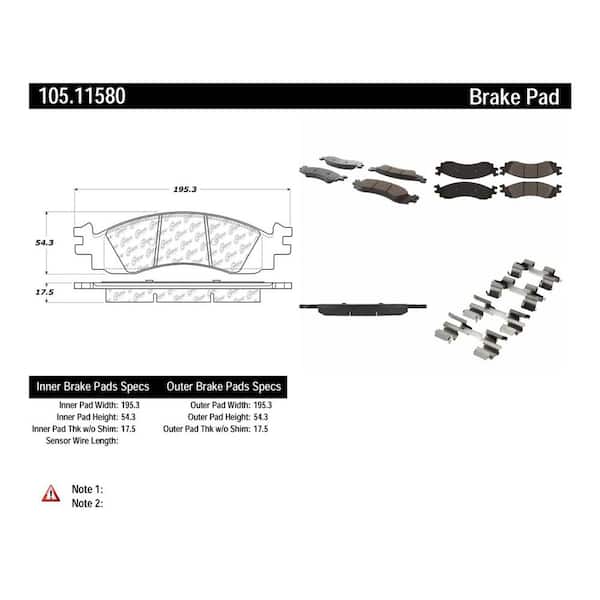 Centric Parts Disc Brake Pad Set