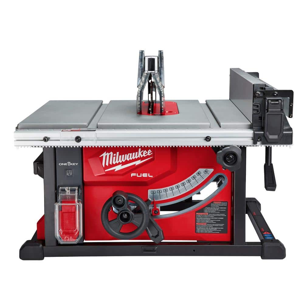 Milwaukee M18 FUEL ONE-KEY 18- volt Lithium-Ion Brushless Cordless 8-1/4  in. Table Saw Kit W/(1) 12.0Ah Battery & Rapid Charger 2736-21HD - The Home