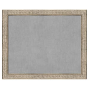 Trellis Silver 46 in. x 38 in Framed Magnetic Board