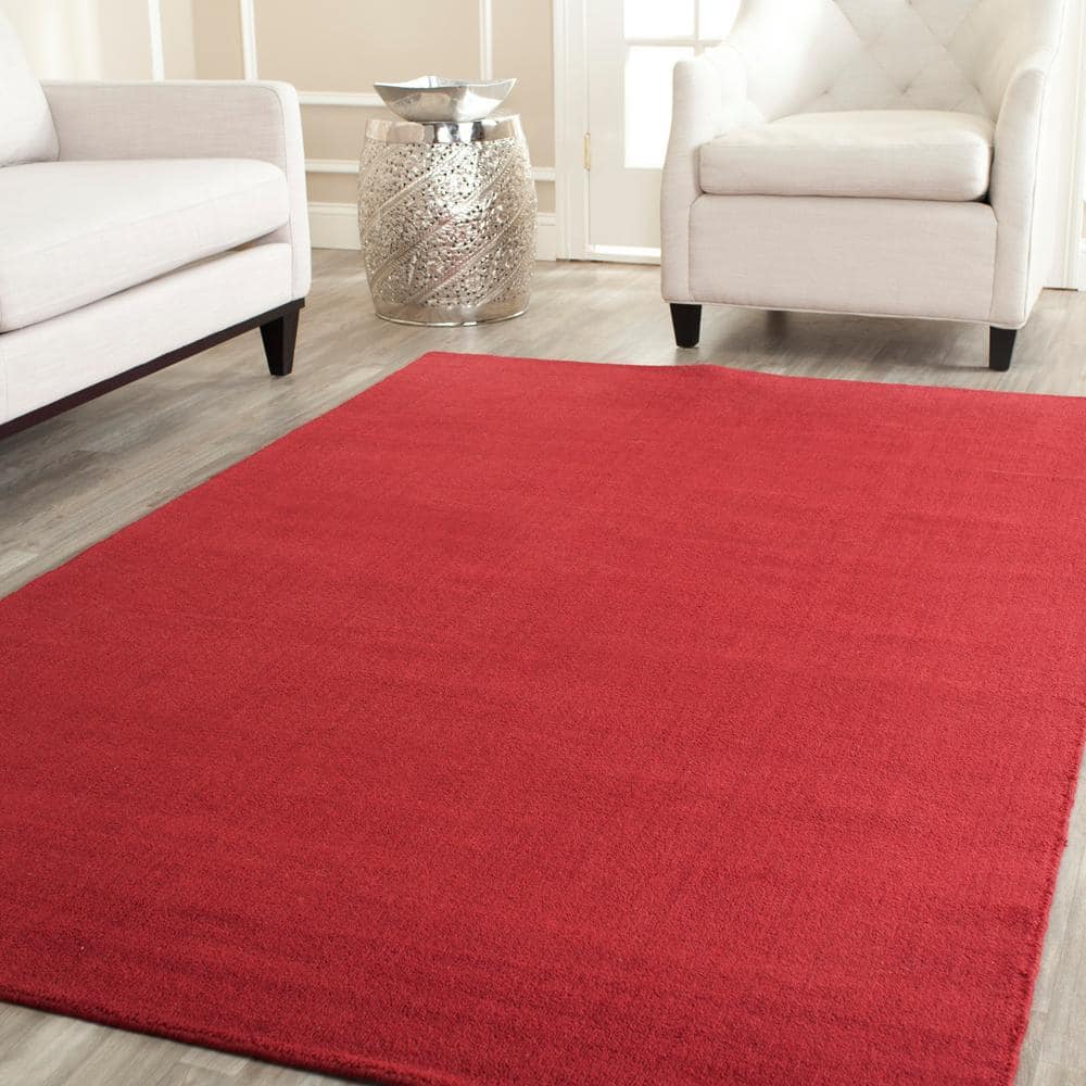 Himalaya Red Handmade Wool 6' x 9' Area Rug