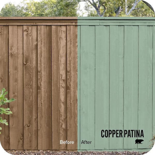 5 gal. #S410-4 Copper Patina Solid Color House and Fence Exterior Wood Stain
