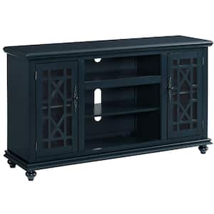 Elegant 63 in. Catalina Blue TV Stand, Fits Up to 65 in. TVs with Storage