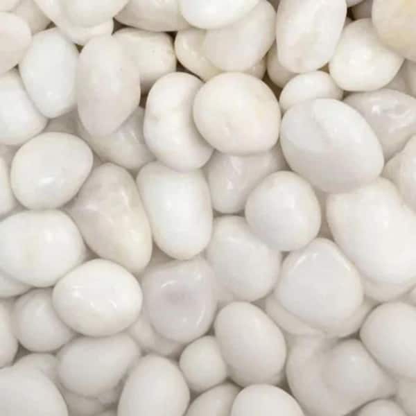 Natural Stone Series 0.5 cu. ft. Beige Decorative River Rocks Polished Stones 38 lbs. Bag (1-Pack)