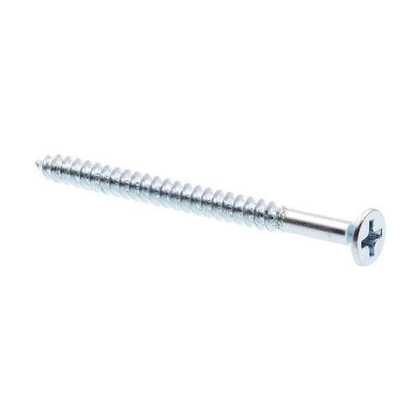 Prime-Line #8 x 2-1/4 in. Zinc Plated Steel Phillips Drive Flat Head Wood Screws (25-Pack)