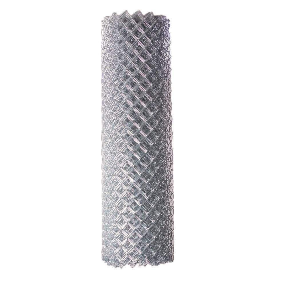 Everbilt - 4 ft. x 50 ft. 11.5-Gauge Galvanized Metal Chain Link Fabric