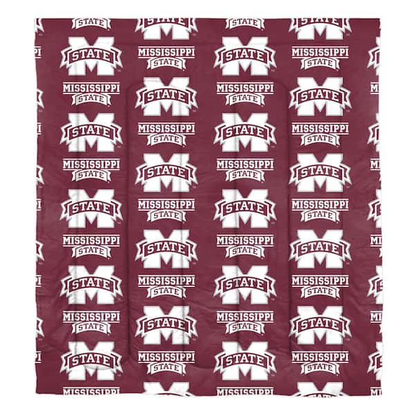 THE NORTHWEST GROUP 5-Piece Multi Colored Mississippi State Bulldogs Full Size Rotary Polyester Bed in a Bag Set