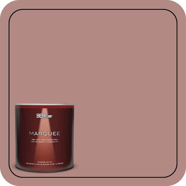 BEHR MARQUEE 1 qt. #190F-4 Warm Comfort Matte Interior Paint & Primer
