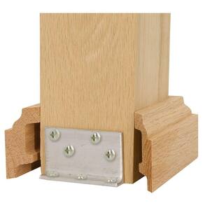 3 in. x 3 in. Unfinished Poplar Newel Attachment Kit
