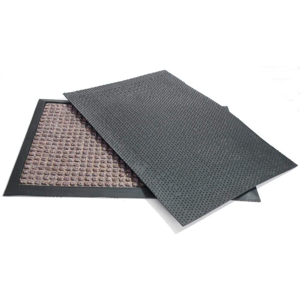 Tan Polypropylene and Rubber Outdoor Carpet Mat 16" x 24"