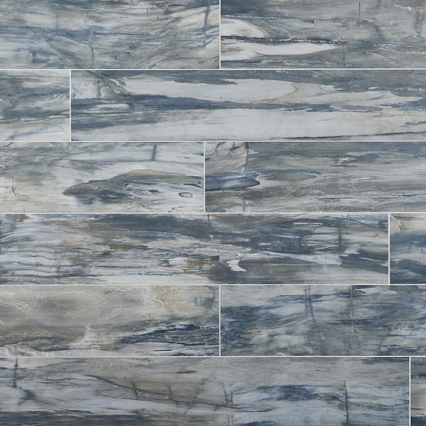 Ivy Hill Tile Selawood Blue 7.78 in. x 47.09 in. Matte Porcelain Floor and Wall Tile (15.49 sq. ft./Case)