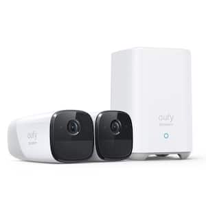 eufyCam 2 Pro 2K 16G Wi-Fi Smart Home Security System with 2 Wireless Cameras and HomeBase 2
