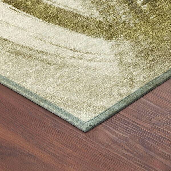 Chantille Machine Washable Indoor/Outdoor Abstract ACN2421 Khaki 10 ft. x 14 ft. Area Rug